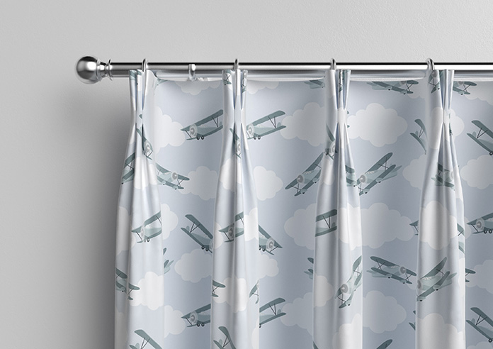 Flying Ace, Green - Made to Measure Curtains - Image 11